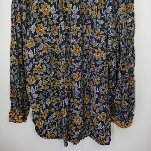 Pure Jill Long Sleeve Blouse Womens Plus 3X Embroidered Floral Boho Cottagecore - Picture 5 of 13